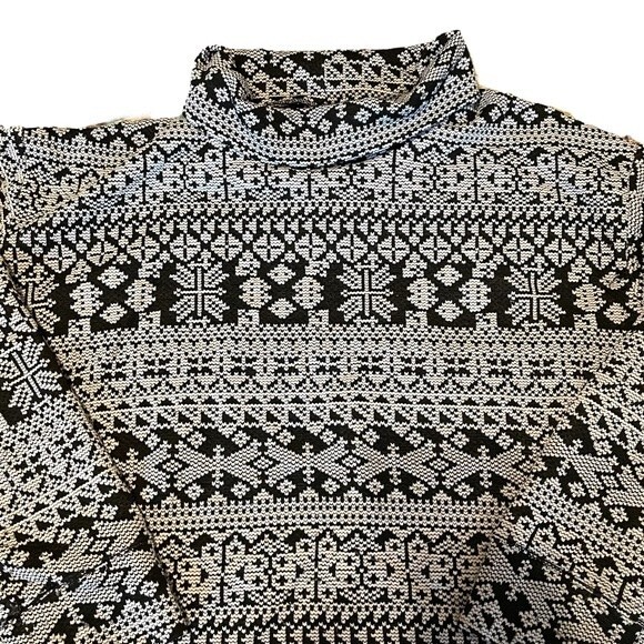 IZOD Turtleneck cowl sweater sweatshirt shacket - Picture 4 of 10